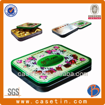 Chocolate tin box, chocolate packaging tins, decorative chocolate tins