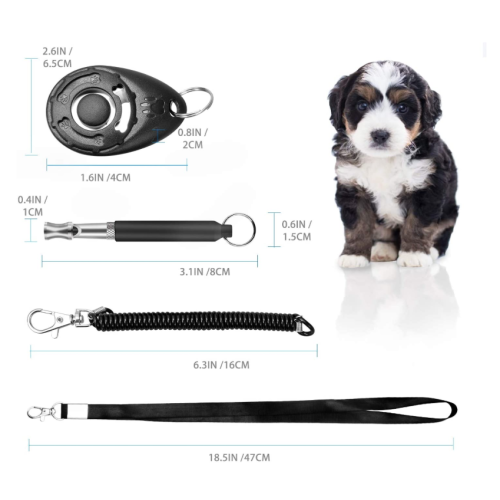 Fischio di addestramento per cani con clicker