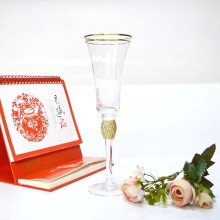 Custom Handmade Printed Oversized Riedel Wine Glasses