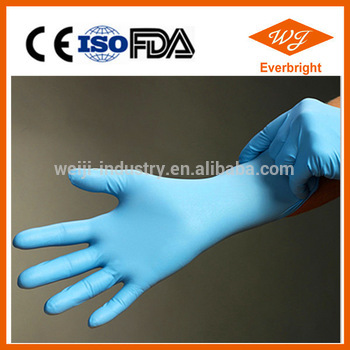 Clean room Disposable nitrile gloves , Disposable gloves Nitrile