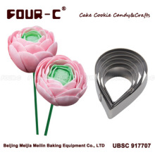 Waterdrop ROSES CUTTER SET Floral stainless steel cutter Sugarcraft tool Clay play tool