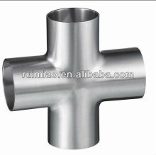 sanitary four way tee pipe fitting