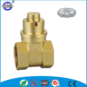 brass forged spring magnetic gate valve with lock