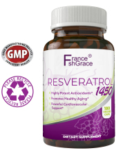 Trans Resveratrol Supplemen Promotes Anti-Aging capsules