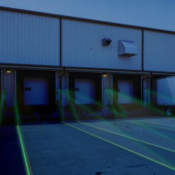 Industrial Pedestrian Safety: Laser Truck Docking Parking Line LED Light