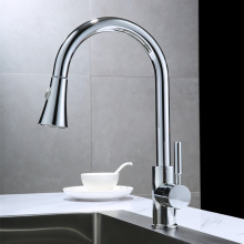 With Sprayer Chrome Pull Out Kitchen Faucet