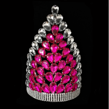 Belleza gran reina Rhinestone concurso corona tiara