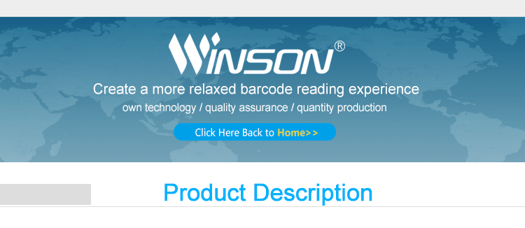 WINSON WNC-6090G 1D Portable Streckkodscanner Wired CCD Streckkodsläsare