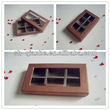 Paper packing box with clear window