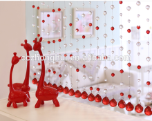 Red crystal curtain