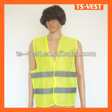 Light Knitted Yellow Reflective Safety Waistcoat