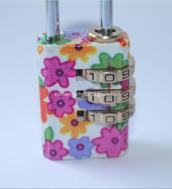 Colorful Combination Lock 3 Digital Padlock