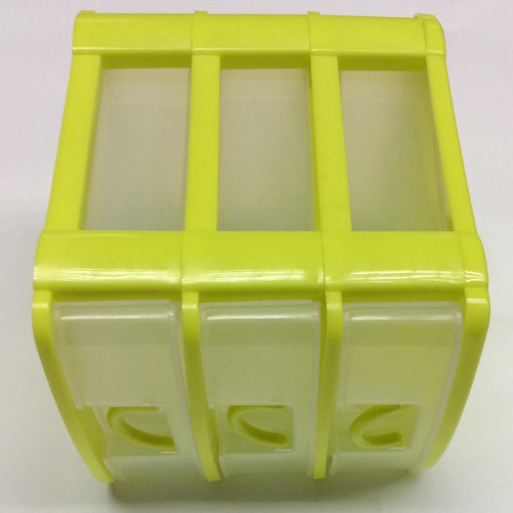 Plastic classified three-layer drawer storage box