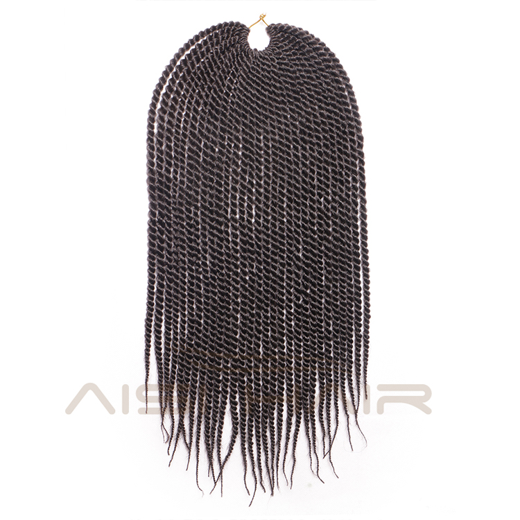 Aisi Hair 30 Roots Senegalese Twist Crochet Braid Hair Extensions Synthetic Braiding Hair Weaves for Women