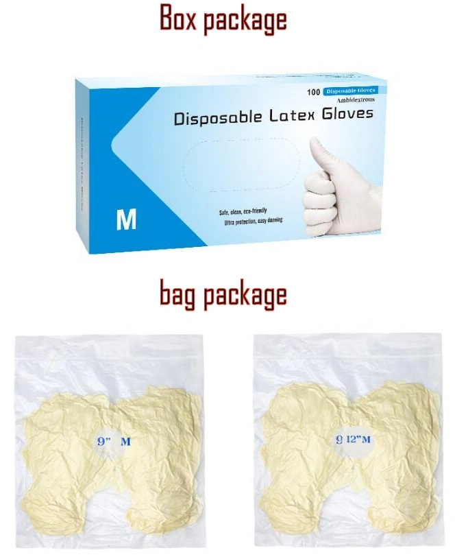 Guantes Lateslatex Glove Powder Free Food Grade Latex Gloves FDA Approved Disposable Powder-Free Latex Gloves for Sale