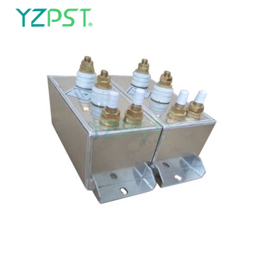 Induction heating audio water cooled capacitor