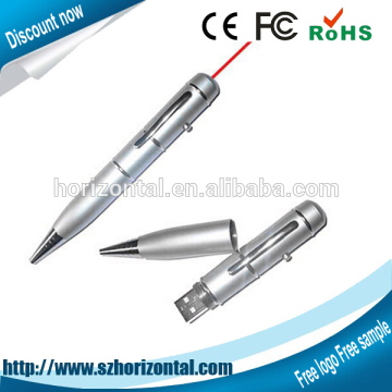 Latest products in market pen shape Lasers pointers USB pendive
