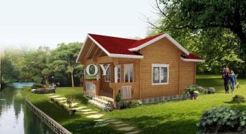 Wooden Prefab House small villa timber SPF Russian Pine Low Cost cheap price good Style