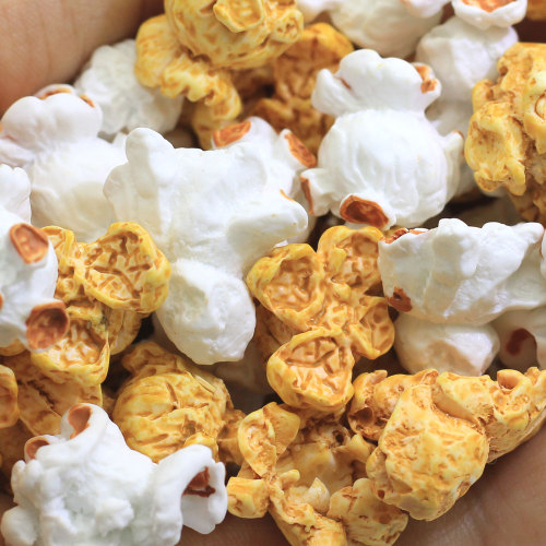 Tipi misti Popcorn Cibo a forma di resina Charms Perline 3D Giocattolo per bambini Decorazioni artigianali fai da te Spacer Ornamenti per feste Charms