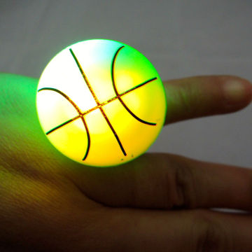finger ring flashing led light for party favors
