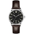 Man Black Watch Design minimalista impermeável 50m