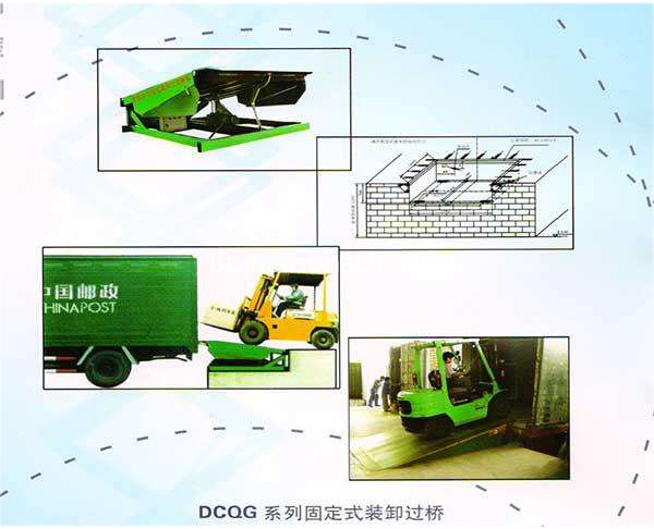 Descarregando a rampa de carga mecânica do Leveler de doca Unloading Dock Leveler Mechanical Loading Ramp