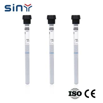 1.6ml black cap glass blood collection tube