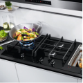 Singe Gas Cooker AEG Black Glass