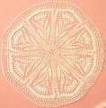 คอร์นฟลาวเวอร์ลายโครเชต์ doily ถัก tablecover