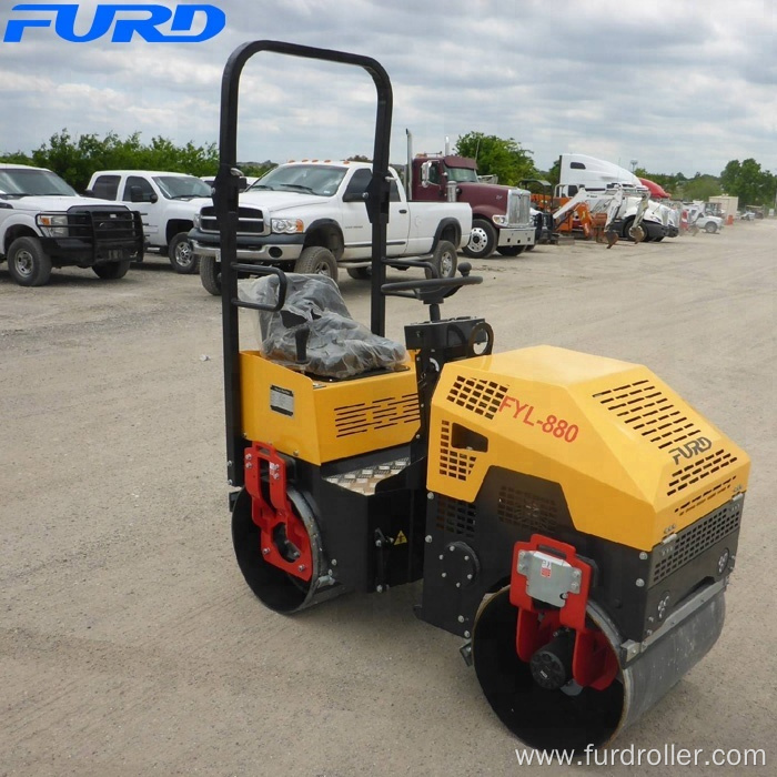 1 ton Vibratory Road Roller Hydraulic Steering Soil Compactor(FYL-880)