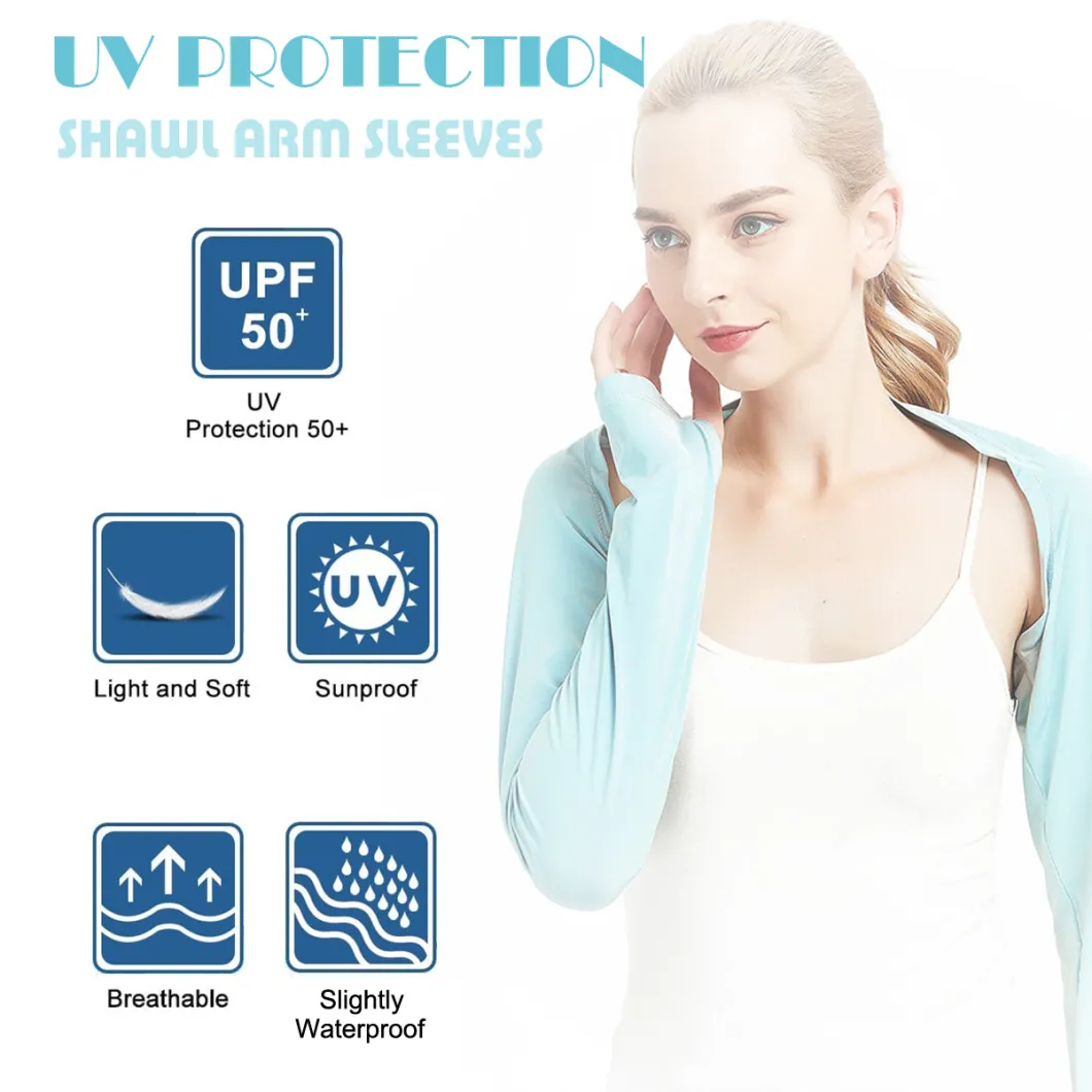Ladies New Ice Silk Sleeve Anti-UV Siamese Shawl Sleeve