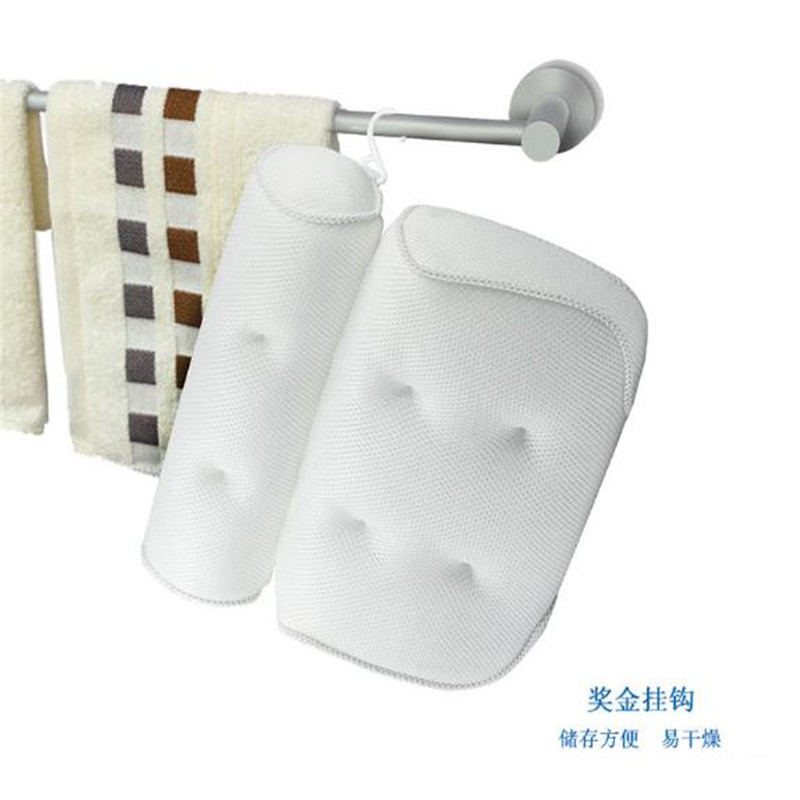 Bathtub headrest custom made cushion bathtub comfortable non-slip headrest 3D Mesh