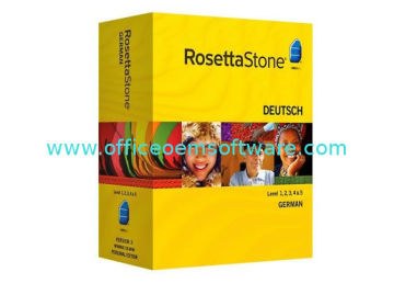 Level 1, 2, 3, 4,  5 Version 3 German Rosetta Stone Software With Usb Headset