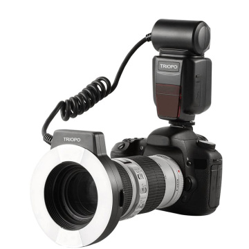 Triopo Marco LED Ring Flash Light for Nikon D7500 with Remote Function