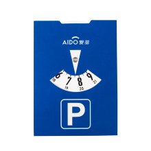 Custom Logo Paper Blue Parking Timer and Disc for Car