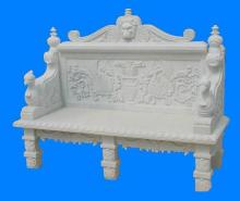 Carved Stone Garden Benches