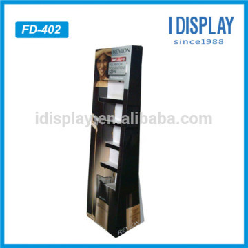 Cosmetics display shelf advertising totem display stand racks for surpermarket promotion