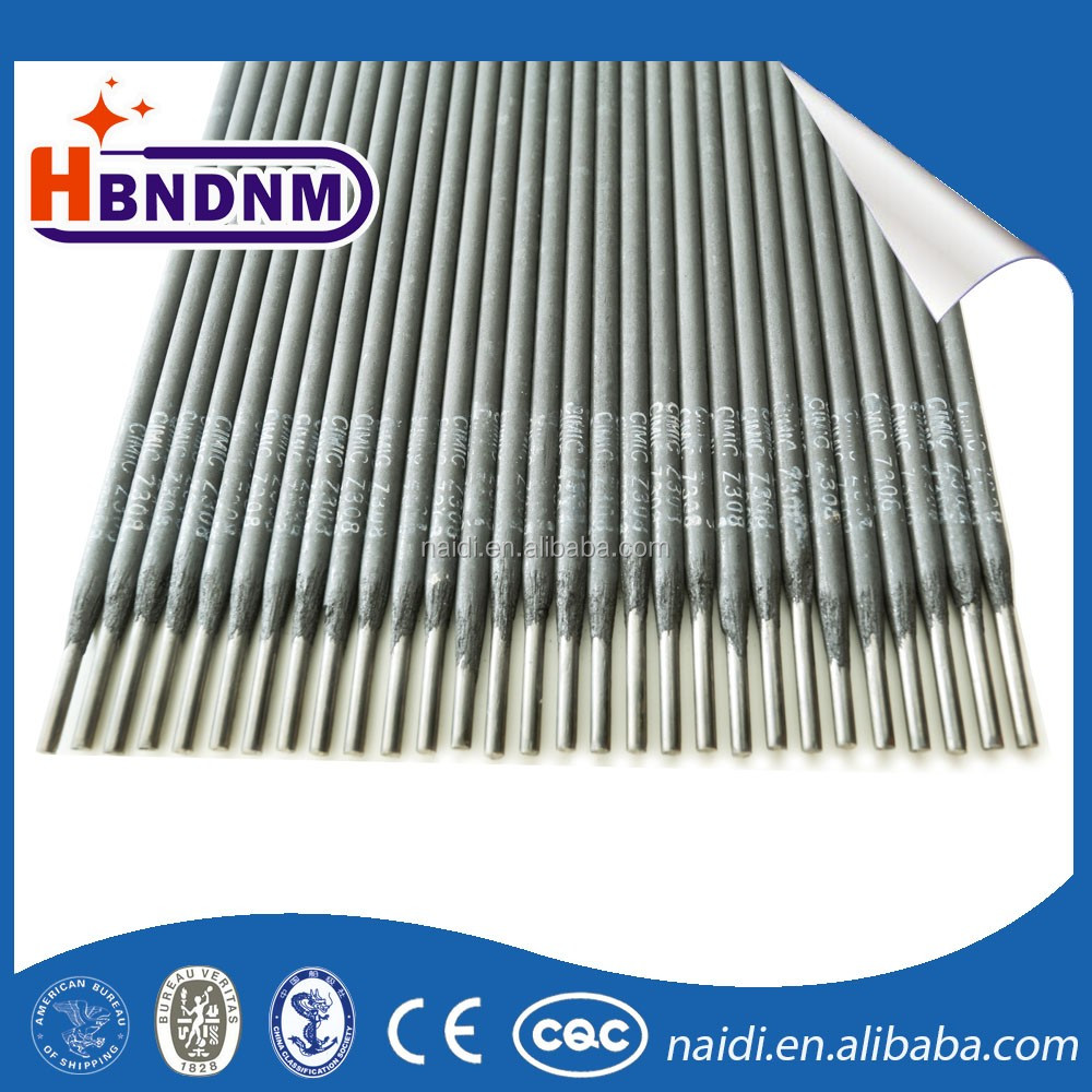 Cast iron welding electrode stick z308/Z408/z508 AWS ENiFe-C1 ENiCu-B 300-450mm length electrode welding rod 5/32''