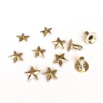 8mm Silver Star Rivets for Leathercrafts