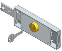 Left bolt roller shutter lock