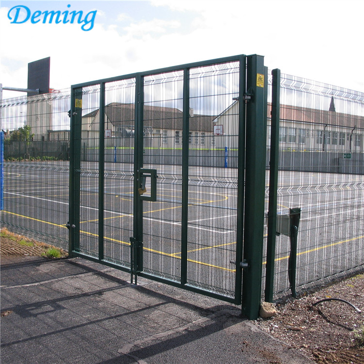 PVC Coated High Security Metal Double Door Gate