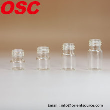 1/4 dram 5/8 dram clear glass vial