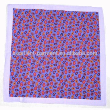 100% cotton print paisley design hanky