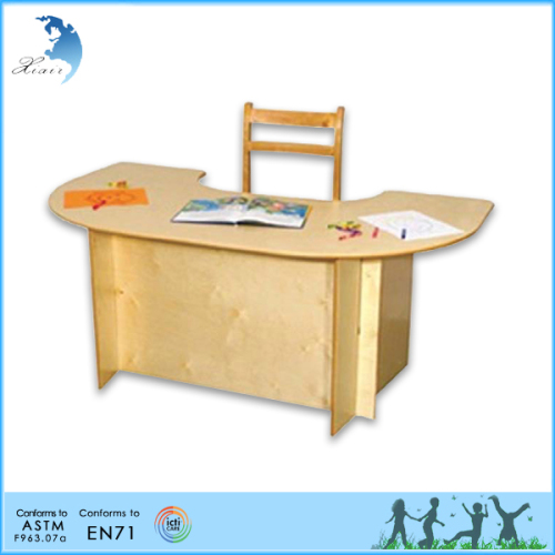 School furniture set Montessori plywood Cheap study table on sale