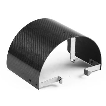 Universal Carbon Fiber Heat Shield Dust Cover for 2.5''-3.5'' Cold Air Intake Cone Filter