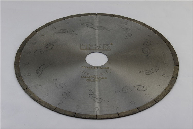 Professional diamond circular saw blade for marmo glass/nano glass ,micro crystallizaed segmented stone saw blade