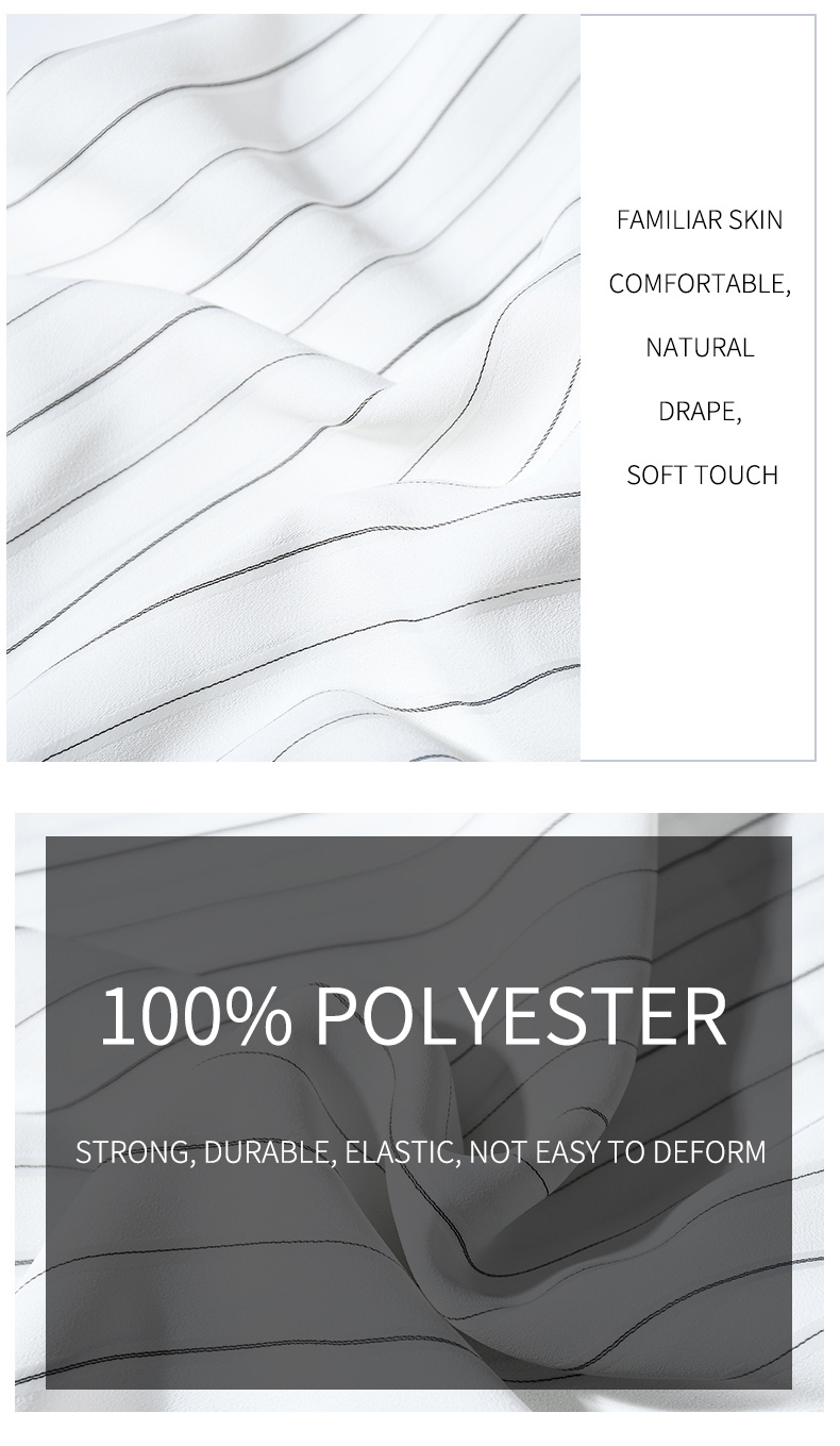 Fillet process Plain Color Satin Fabric Polyester Linen Fabric