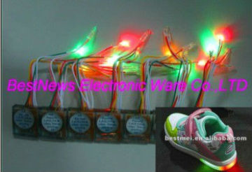 Flashing led light shoes