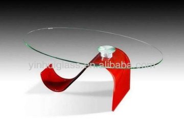 tempered glass round dining table top