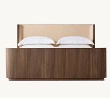 Luxury Modern Classic American Solid Oak Wood Byron Fabric Shelter Bed